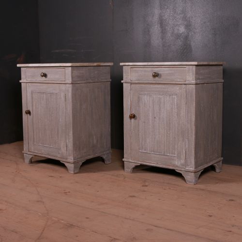 Pair of Swedish Bedside Cupboards