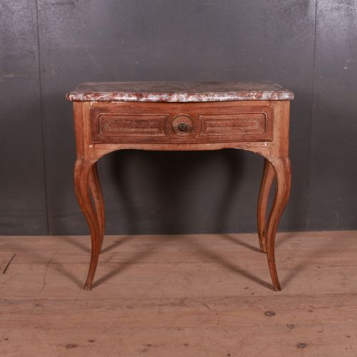 French Serpentine Front Side Table