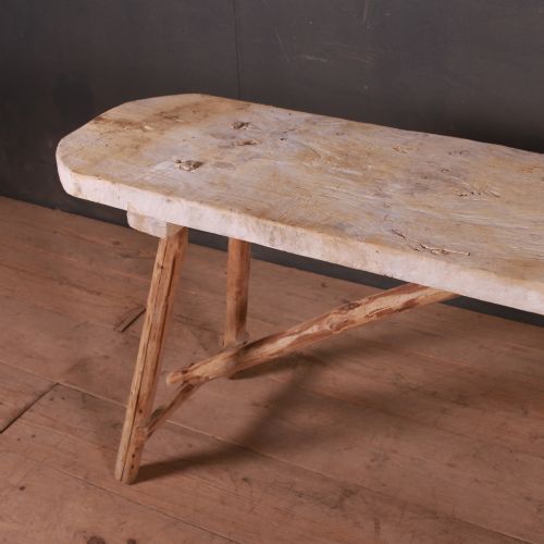 FRENCH SCRUBBED TRESTLE TABLE - ADDITIONAL PHOTO 1