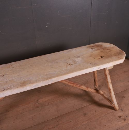 FRENCH SCRUBBED TRESTLE TABLE - ADDITIONAL PHOTO 3