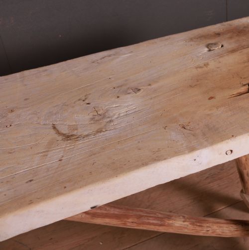 FRENCH SCRUBBED TRESTLE TABLE - ADDITIONAL PHOTO 4