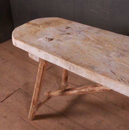 FRENCH SCRUBBED TRESTLE TABLE - ADDITIONAL PHOTO 5
