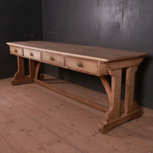 French Bleached Console Table