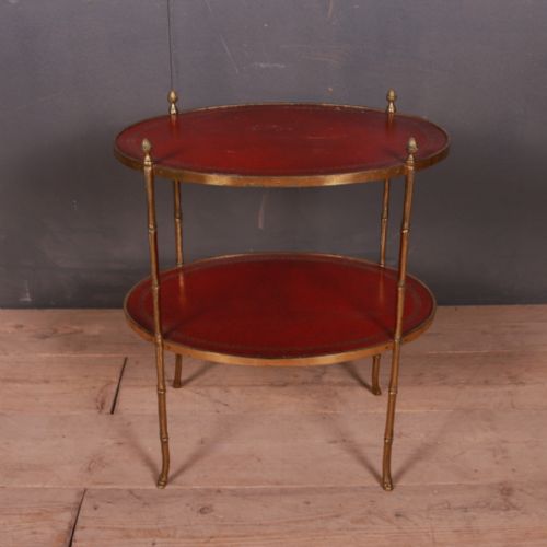 Faux Bamboo Side Table