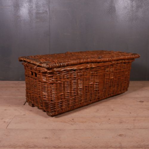 English Wicker Log Basket