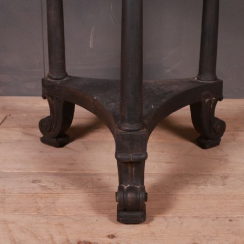 ENGLISH MARBLE TOP LAMP TABLE - ADDITIONAL PHOTO 1