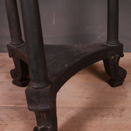 ENGLISH MARBLE TOP LAMP TABLE - ADDITIONAL PHOTO 2