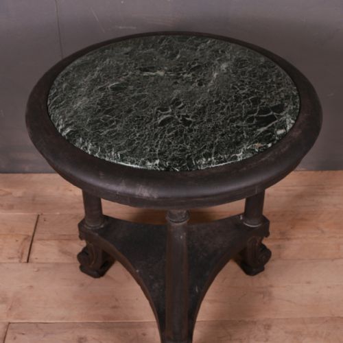 ENGLISH MARBLE TOP LAMP TABLE - ADDITIONAL PHOTO 3