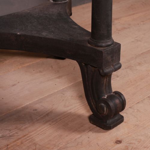 ENGLISH MARBLE TOP LAMP TABLE - ADDITIONAL PHOTO 4
