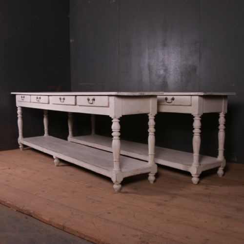 Pair of Potboard Serving Tables