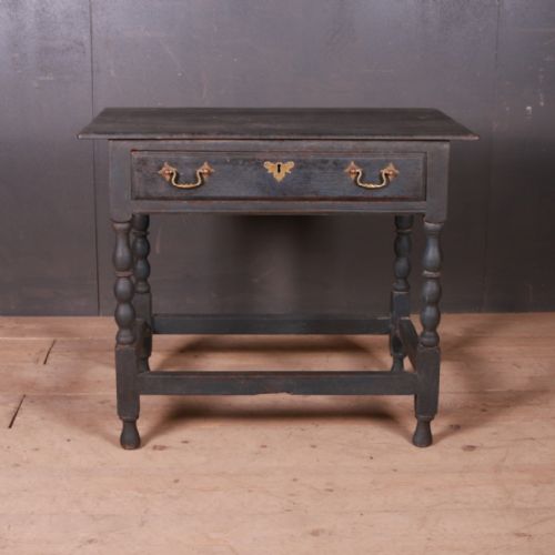 English Painted Lamp Table