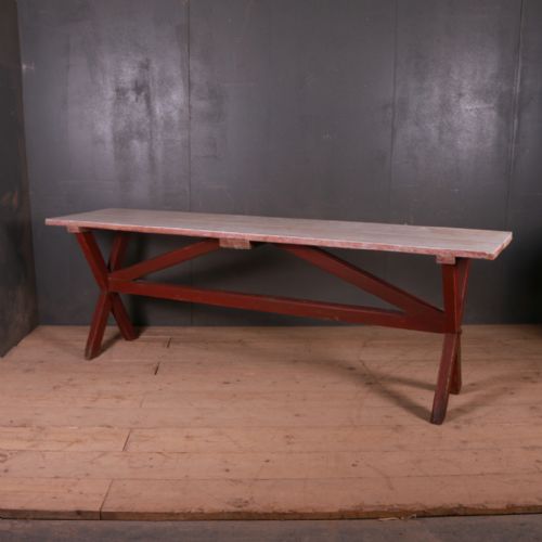 English Original Painted Tavern Table