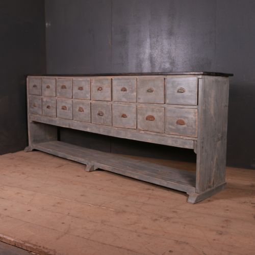 French Painted Dresser Base Console Table