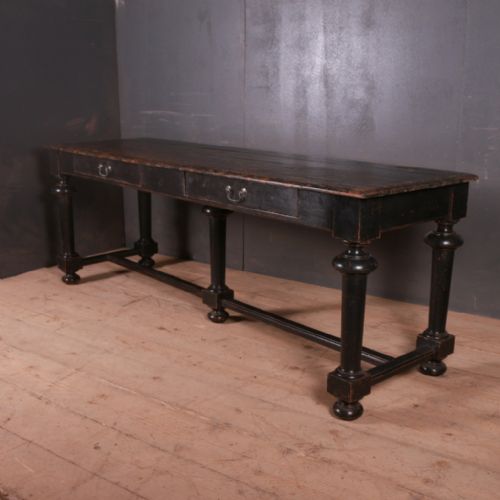 French Painted Drapers Table
