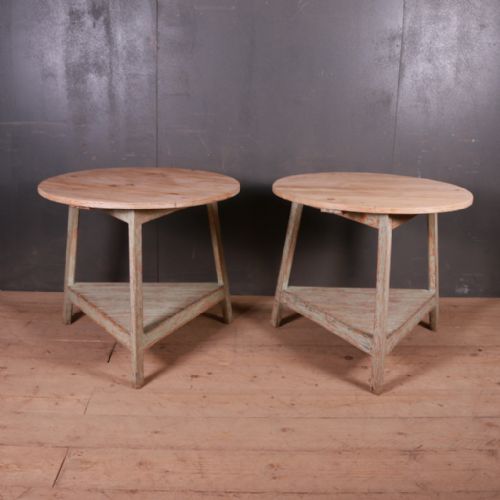 Pair of English Painted Cricket Tables