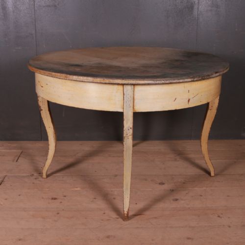 LARGE ORIGINAL PAINTED BREAKFAST TABLE - ADDITIONAL PHOTO 1