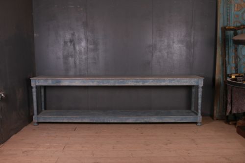 Long French Painted Console Table