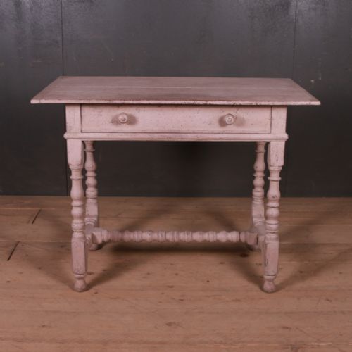English Painted Lamp Table