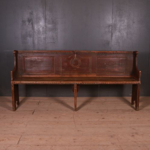Austrian Original Painted Settle