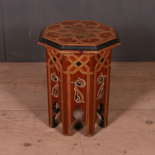 Moorish Inlaid Lamp Table