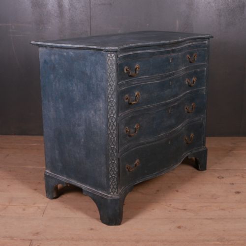 English Oak Serpentine Commode
