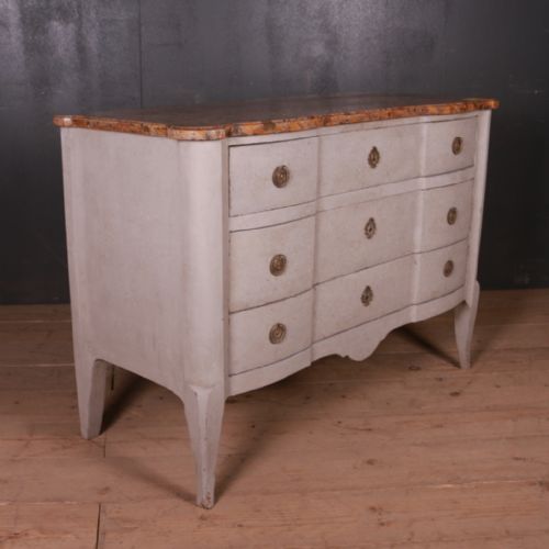 ITALIAN MARBLE TOP COMMODE - ADDITIONAL PHOTO 6
