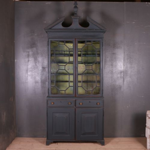 Painted Glazed Display Cupboard