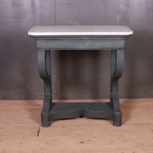 French Marble Top Console Table