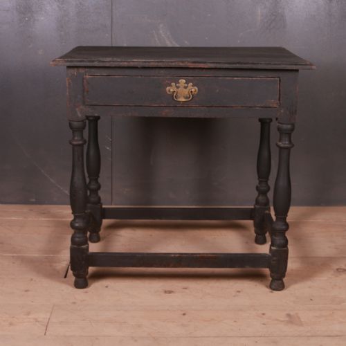 English Painted Lamp Table