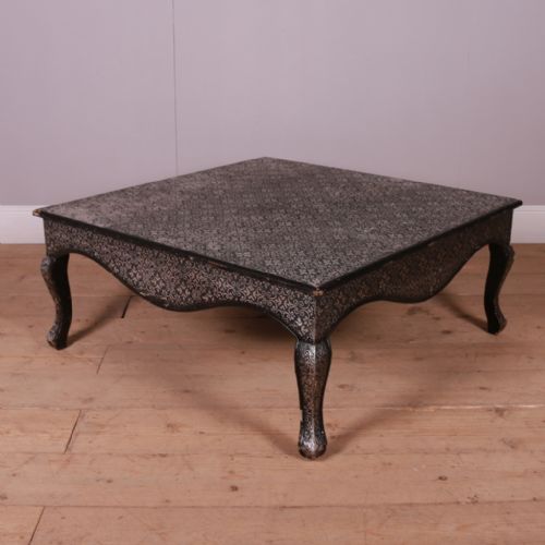 Painted and Stenciled Coffee Table