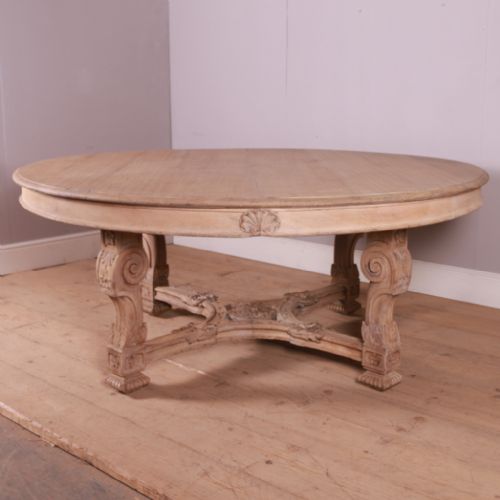 Large French Carved Oak Centre Table