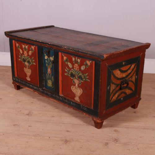 Original Painted Austrian Coffer
