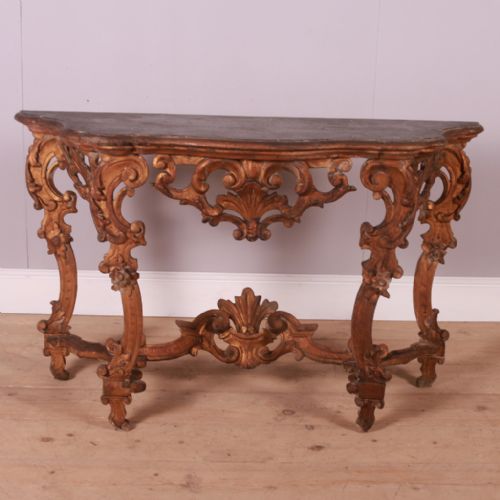 Italian Carved Console Table