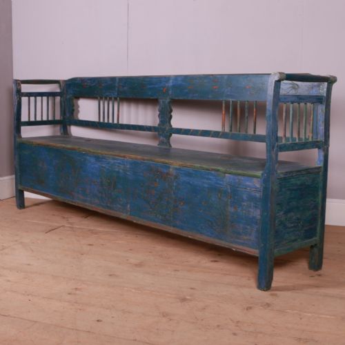 Original Painted European Bench