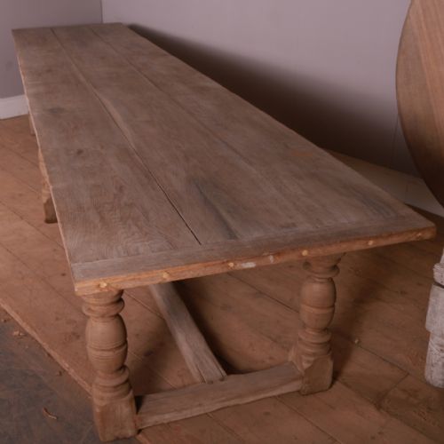 Bleached Oak Refectory Table