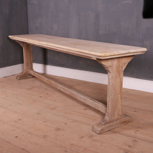 Bleached Oak Trestle Table