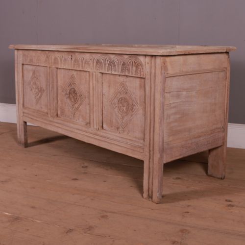 18th C Bleached Oak Coffer