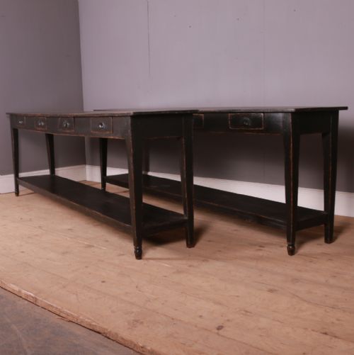 Pair of Large French Console Tables