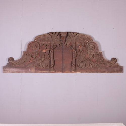 French Carved Oak Overdoor