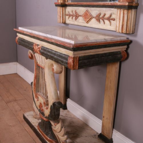 SWEDISH CONSOLE TABLE AND MIRROR - ADDITIONAL PHOTO 8
