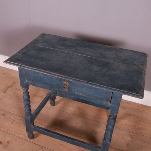 18TH C PAINTED LAMP TABLE - ADDITIONAL PHOTO 4
