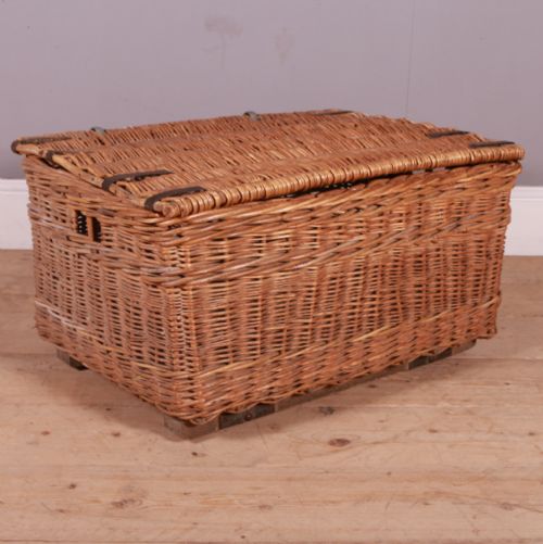 20th C Wicker Log Basket