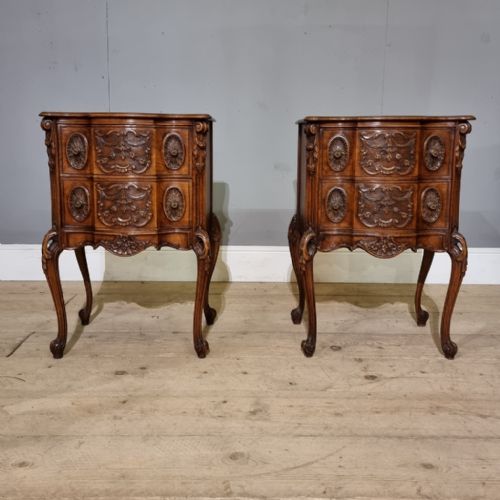 Pair of Italian Bedside Commodes