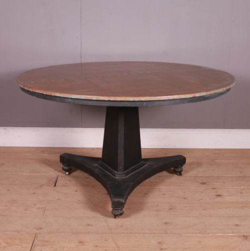 Painted and Copper Breakfast Table