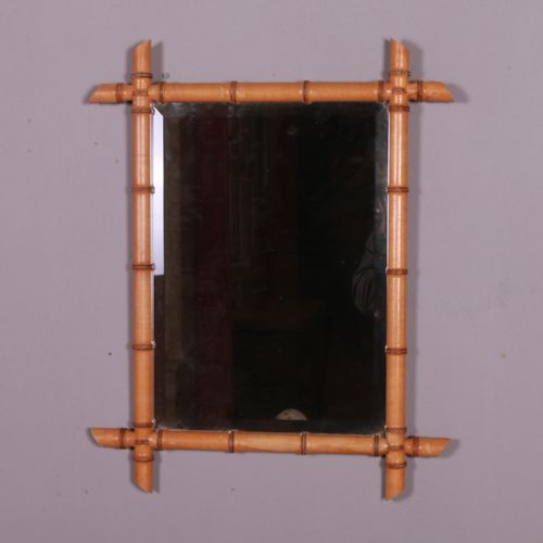 French Faux Bamboo Mirror