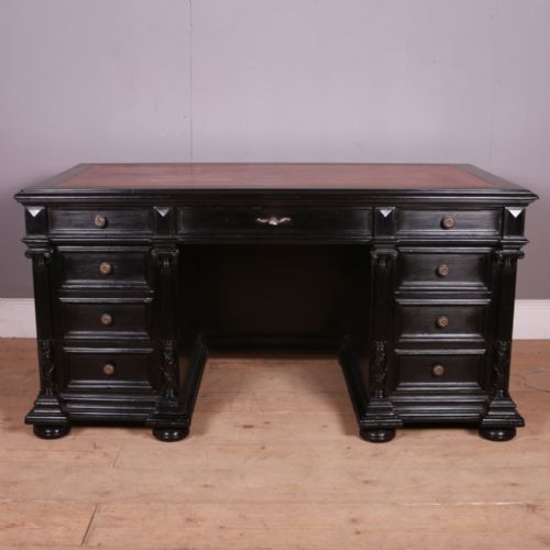 19TH CENTURY EBONISED DESK