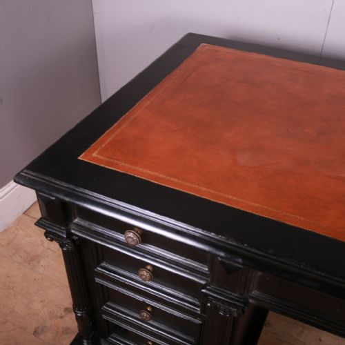 19TH CENTURY EBONISED DESK - ADDITIONAL PHOTO 2