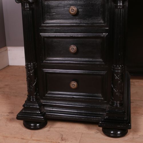 19TH CENTURY EBONISED DESK - ADDITIONAL PHOTO 3