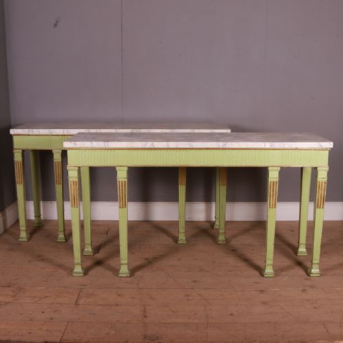 Pair of Painted Console Tables