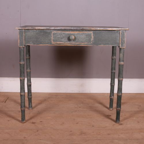 English Faux Bamboo Side Table